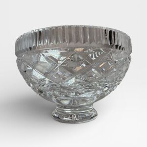 Waterford Killeen 6” Vintage Crystal Glass Footed Pedestal Centerpiece Bowl
